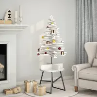 Prolenta Maison Exclusive - Sapin de Noël à décorer Blanc 100 cm Bois massif Pin