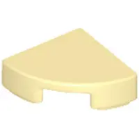 LEGO 1x1 carreaux coin rond 25269 - 100 pièces beige