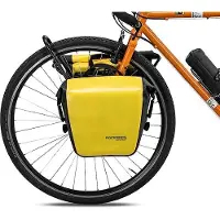 RockBros 1*Sacoche de porte-bagages Sacoche de rangement 100% étanche, jaune, 12-16L