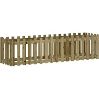 Syfax Lit surélevé de jardin design de clôture bois de pin imprégné