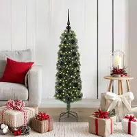 vidaXL BEI CLORIS Sapin de Noël artificiel avec 150 LEDs avec support Vert 120 cm - Sapins de Noël artificiels Nouveau8438014 2parcel