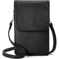 Sonstiges BOSTANTEN Petit sac pour portable Cuir synthétique Noir Sac à bandoulière avec porte-monnaie