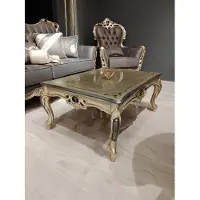 Xl Moebel Gmbh Table basse classique salon meuble noble table basse or Nouveau