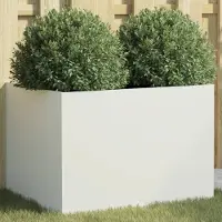 Prolenta Maison Exclusive - Bac à plantes blanc 62x47x46 cm en acier