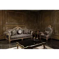 AEA Klassische Chesterfield Sofagarnitur 3+1 Sitzer Designer Couchtisch 3tlg