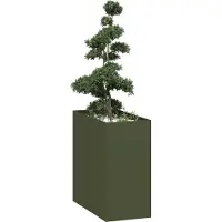 Prolenta Maison Exclusive - Jardinière vert olive 40x80x80 cm en acier
