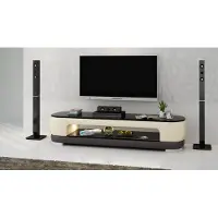 Xl Moebel Gmbh RTV TV Sideboard Leder Glas Tisch Fernseh Schrank Tisch Designer TS1009