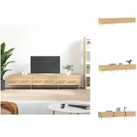vidaXL Armoire TV Chêne Sonoma 150x36x30 cm Bois composite - Meuble TV
