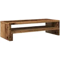 vidaXL Support d'écran aspect vieux bois 54x22x15 cm Bois composite