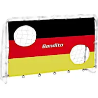 BURI Bandito Torwand Deutschland avec 2 trous de tir 198x130cm Insert de mur de but