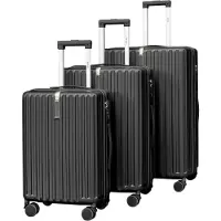Sonstiges Bagage à main valise rigide polycarbonate 55x37x22cm 41L noir
