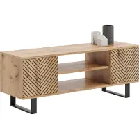 KOBI Focus loft armoire RTV 135 cm -Reproduction chevron - chêne artisanal