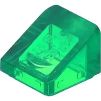 LEGO : 100x briques inclinées/slope en vert transparent