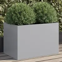 Prolenta Maison Exclusive - Bac à plantes argenté 62x40x39 cm Acier galvanisé
