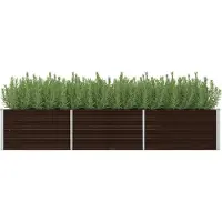 Prolenta Maison Exclusive - Potager surélevé marron 240 x 80 x 45 cm Acier galvanisé