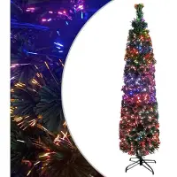 Prolenta Maison Exclusive - Sapin de Noël artificiel élancé avec support, 240 cm, fibre de verre
