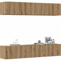 Prolenta Maison Exclusive - Meubles TV muraux 4 pcs chêne artisanal bois d'ingénierie