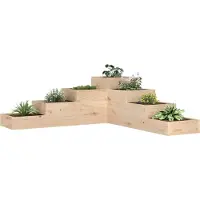 Prolenta Maison Exclusive - Jardinière à 4 niveaux 106 x 104,5 x 36 cm en pin massif