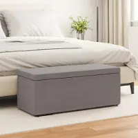 Prolenta Maison Exclusive - Tabouret couleur taupe, dimensions 101 x 41 x 40 cm, revêtement en tissu et structure en bois compressé
