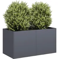 Prolenta Maison Exclusive - Bac à plantes anthracite 80x40x40 cm Acier laminé à froid
