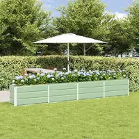 Prolenta Maison Exclusive - Bac à plantes vert 320 x 40 x 45 cm en acier