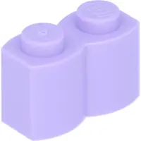 LEGO 1x2 Pallisade - 50 pièces lavande