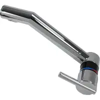 Comet Robinet mitigeur London/Sienna + interrupteur orientable et pivotant noir chromé 18 cm