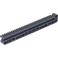 LEGO Technic : 5 crémaillères, gris foncé