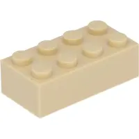 LEGO brique 2x4 3001 - 10 pièces beige