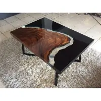 Xl Moebel Gmbh Couchtisch River Table Epoxidharz Massiv Tische 70x40 Flusstisch Echtes Holz