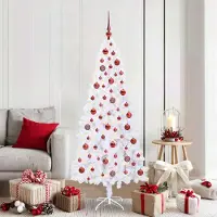 Prolenta Maison Exclusive - Sapin de Noël artificiel blanc 180 cm PVC et acier