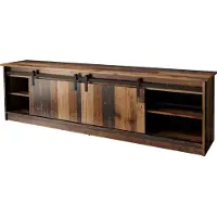 Sonstiges Armoire TV GRANERO 200 cm OLD WOOD façades fraisées MDF Lowboard table Sideboard commode Hi-Fi table table de télévision Style cottage moderne Style rustique TV Stand haut de gamme