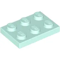 LEGO 2x3 plaques 3021 - 250 pièces Aqua clair