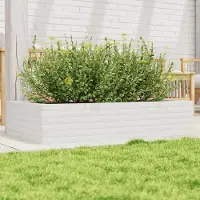 Prolenta Maison Exclusive - Bac à plantes blanc 110x60x23 cm Bois massif Pin
