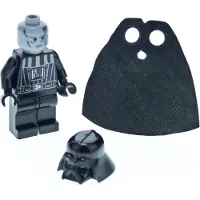 LEGO 1x minifigure Dark Vador usé noir casque étoile de la mort sw0209