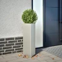 Prolenta Maison Exclusive - 2 bacs à plantes triangulaires 30 x 26 x 75 cm en acier inoxydable