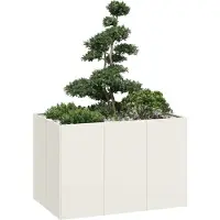 Prolenta Maison Exclusive - Jardinière blanche 120x80x80 cm en acier
