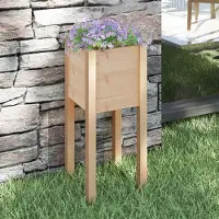 Prolenta Maison Exclusive - Bac à plantes 31x31x70 cm en pin massif