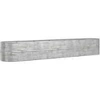 Syfax Lit surélevé Acier galvanisé 440x80x68 cm Argenté