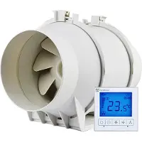 StarTech.com Ventilateur d'extraction - Ventilateur - Fonctionnement silencieux 29/31/33 dB - Moteur à rotor de haute qualité - Boîtier en aluminium - Vitesses réglables - Ventilation efficace