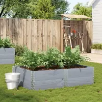 Prolenta Maison Exclusive - Jardinière gris 150x100 cm bois de pin massif