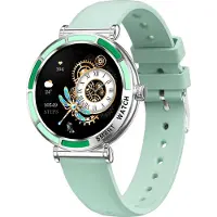 INF Montre Connectée Multifonctionnelle Bluetooth, Suivi Santé et Fitness Vert clair