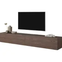 Selsey BISIRA Meuble TV 200 cm brun noyer