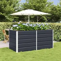 Prolenta Maison Exclusive - Bac à plantes anthracite 160 x 80 x 75 cm en acier