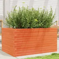 Prolenta Maison Exclusive - Bac à plantes brun cire 90x60x45,5 cm Bois massif Pin