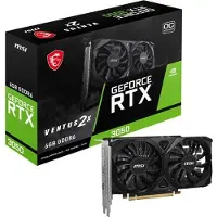 MSI Carte Graphique GeForce RTX 3050, VENTUS 2X E 6G OC, 6 Go GDDR6, PCI Express x8 4.0