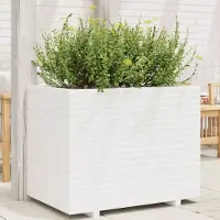 Prolenta Maison Exclusive - Jardinière blanc 90x60x72 cm bois de pin massif