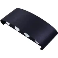 Sensahome Oval - Applique murale LED d'intérieur et d'extérieur - Lampe/éclairage de jardin - lumière blanche chaude (2800 K-3200 K) - noir
