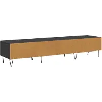 Syfax Meuble TV Chêne noir 150 x 36 x 30 cm Bois d'ingénierie