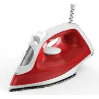 Philips Fer à Repasser DST2010/40, Vapeur 25gr/min, 2000W, Système Calc Clean, Rouge/Blanc
